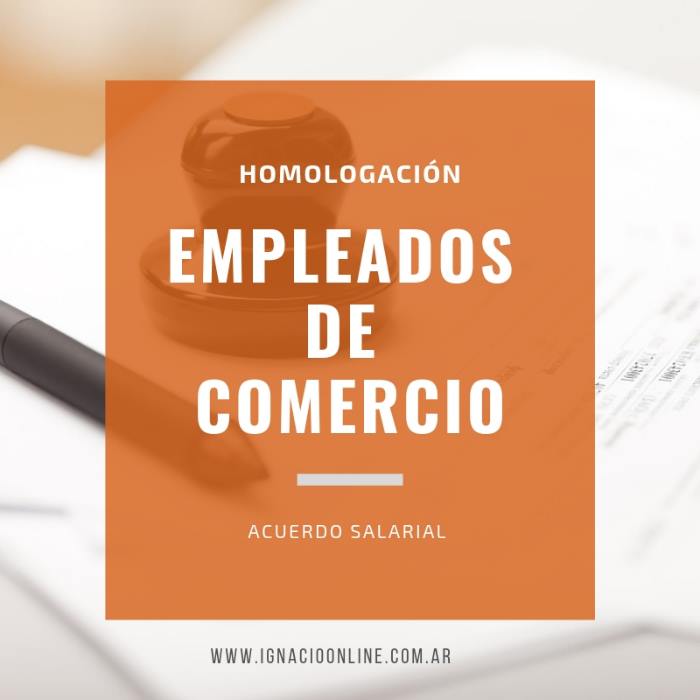 Empleados de Comercio homologación acuerdo Abril 2025