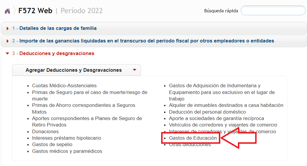 Ya Se Pueden Deducir Los Gastos Educativos En Ganancias - SIRADIG F572